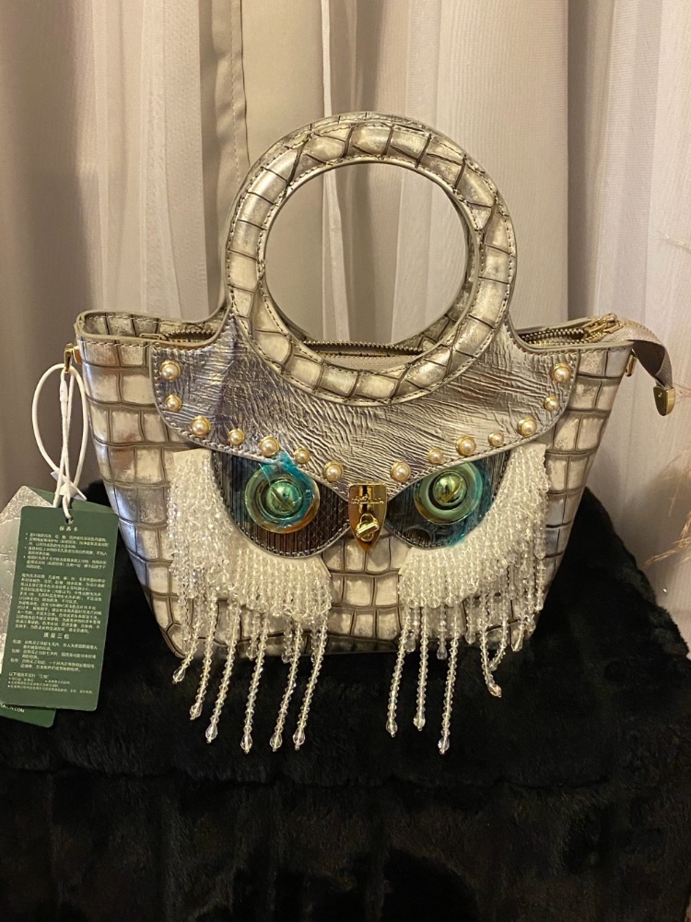 MU SAILIN NWT “OWL” FASHION BAG